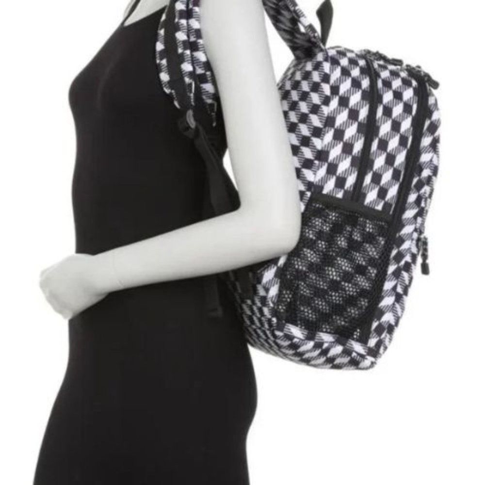 NWT STATE Bags Bedford Twill Backpack | Black & White Geo Print - Picture 6 of 6